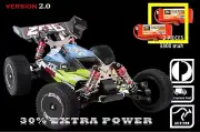 BRUSHLESS Ver 2.0 Wltoys XKS 144001 RC Car 90km/h 1/14 Buggy 4WD+30%More Power!