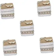 Amosfun Pastoral Style Ring Vintage Rings Twine Rope The Ring Wedding Pillow for Rings Ring Pillow for Ring Bearer Ring Bearer Pillows Wedding Ring Game Bridal Ring Game Linen