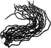 BATHVEVE Boho Style Faux Locs Wig Braided Synthetic Hair Extensions Micro Braids Locs Crochet Hair for Women
