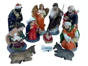 Nacimiento Navideño Nativity Set 12 Inches Resin 11 Pcs Brand-New