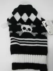 Bootique Argyle Skull Dog Sweater Halloween Costume XS