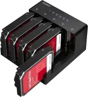 USB 3.0 5 Bay Hard Drive Docking Station with Offline Cloning 3.5 SATA Enclosure