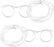 2 Pcs Silly Novelty Loop Straw Glasses, Fun Loop Eye Straws Reusable Eyeglasses Straw for Parties Birthday, DIY Fun Activities, Kids Party, Annual Meeting