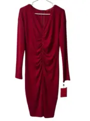 Narciso Rodriguez for DesigNation Ruched Sheath Dress Size Medium NWT Party City