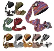 Pixie Pointy Hood Funky Wizard Fleece Lined Woolen Long Tail Crazy Hat