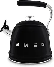 [Smeg] Retro Stovetop Whistling Kettle – 2.4Q (Black)