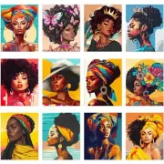 Ctosree 12 Pcs Pre Drawn Canvas for Painting for Adults 8" x 10" Sip and Pain