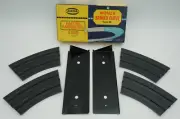 AURORA TJET 9" 1/8 MONZA BANKED CURVES (4) W/LEFT & RIGHT BRACKETS IN ORG BOX