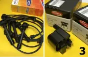Ignition coils + lead set for Mitsubishi MK TRITON 3.0L 96-03 6G72 2 Yr Wty