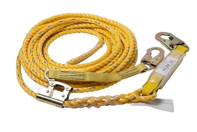 Guardian Fall Protection 01324 VLA-100 Poly Steel Vertical Lifeline Assembly,...