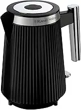 Russell Hobbs Bronte Kettle, RHK2675BLK, Distinctive Design, Internal Illumination, Perfect Pour, Push-to-Open Lid, Black