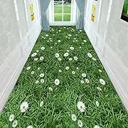 Modern Hallway Runner Rug, Non-Slip Backing, Washable, Long Carpet for Kitchen Stairs,1.2m x 3.5m