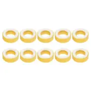 10 Pcs Toroid Core Ferrite Chokes Ring Iron Powder Inductor Yellow White