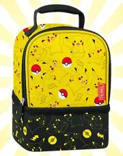 Pokemon Pikachu Thermos Dual Compartment Lunch Box Bag