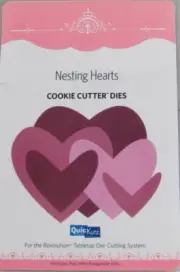 QuicKutz Nesting Hearts, Cookie Cutter Dies, 5 Cutting Dies, CC-HEARTS-01
