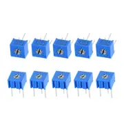 3362 Trimmer Potentiometer 5K Ohm Top Adjustment Variable Resistors 10Pcs