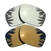 Silver&Bronze Gold Polarized Replacement Lenses for-Oakley Sliver OO9262