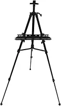 Homoyoyo 1 Set Adjustable Portable Aluminum Easel Stand Lightweight Collapsible Design for Painting Sketching Displaying Art Anywhere Strong Stability with Structure