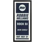 Robbie Williams "Rock DJ" Framed Promo Daybill Poster