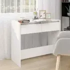 Console Table White 89x41x76.5 cm Engineered Wood vidaXL