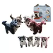 Walking Dog Toy Wagging Tail Puppy Siberian Husky With Sounds Furry Cute in Rand