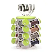 Revolving Transparent Rotating Seasoning Spice Rack Organizer