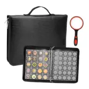 Coin Collection Book Holder for Collectors, 466 Pockets Fireproof Coins