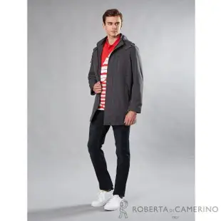 【ROBERTA 諾貝達】修身長版款 都會夾克外套(灰色)