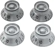 [Musiclily] Metric Top Hat Bell Knobs Tone Volume Control Knobs for Epiphone Les Paul SG Electric Guitar, Chrome (Set of 4)