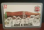 Coca Cola Phone Card Bottle On Ice 1995 ......and a smile EXPIRED and INACTIVE