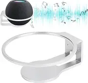Wall Mount for HomePod Mini Speaker, Speaker Wall Mount Bracket, Sturdy Aluminum Alloy Metal Mount with Screws (Silver)