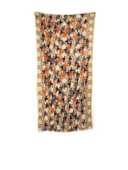 Wool Abstract Patterned Scarf