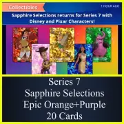 SERIES 7 SAPPHIRE SELECTIONS EPIC PURPLE+ORANGE 20 CARD SET-TOPPS DISNEY COLLECT