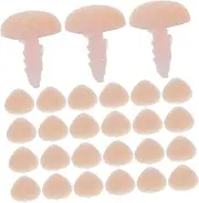 HOMSFOU 100Pcs Soft Plastic Stuffed Bear Nose Accessories for DIY Plush Making Design for Custom Stuffed Animals Essential Crafting Supply for All Ages