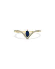 Gem Spark 14K 0.27 ct. tw. Diamond & Sapphire Ring