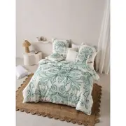 Linen House Thalia Blue Home/Bedroom Cotton Quilt Cover Set with Pillowcase