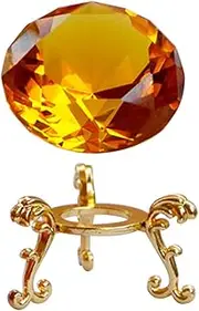 Crystal Ornament with Stand Elegant Table Centerpiece for Home Decoration for Bedroom Living and Office Display Exquisite Patterned Design