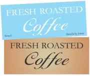 Stencil Fresh Roasted Coffee Country Farmhouse Family DIY Craft Signs Joanie