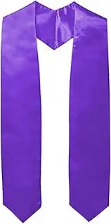 [generic] Graduation Stole for Academic Commencements Teens Unisex Plain Choir Stole Lightweight Student College Honor
