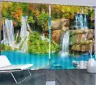 Many Waterfall Pools 3D Curtain Blockout Photo Printing Curtains Drape Fabric