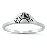 Sunrise sterling silver toe ring