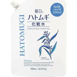 日本Kumano 熊野 麗白 薏仁化妝水 補充包 500ml--4513574025899