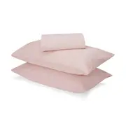 500 Thread Count Australian Grown Cotton Sheet Set - Double Bed, Pink