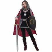 Ladies Knight Medieval Warrior Renaissnace Crusader Adult Womens Costume