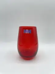 WATERFORD Marquis VINTAGE Jewels RED Stemless Wine Glass Bs289