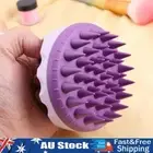_ Silicone Scalp Scrubber Wet Dry Hair Brush Hair Wash Tool for All Hair Types