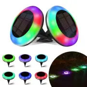 8 Pack 20 Lumens Colorized Solar Ground Lights,Solar Pool Lights with Mutiple...