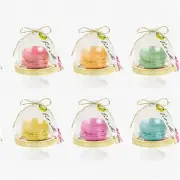 WhimsyWonder Tea Party Cake Domes - Vibrant 6 Pack for Alice in Wonderland Theme