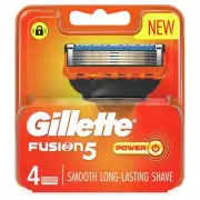 New Gillette Fusion5 Power Razor Blades Refill 4 Pack