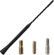 Universal Car Antenna Replacement，AM/FM/DAB Roof Car Radio Aerial Mast,Radio Signal Booster,Short Mast Whip Rod Car Radio Antenna Screws Threads 4mm 5mm 6mm 23cm 9 inch Long